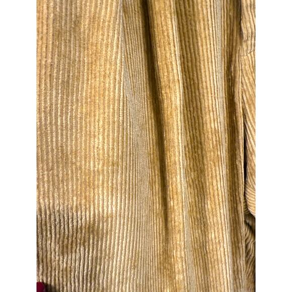 Isabel Marant 2 Fany Velvet Corduroy Pants $660 High Rise Pleated Dusty Yellow - Picture 14 of 15